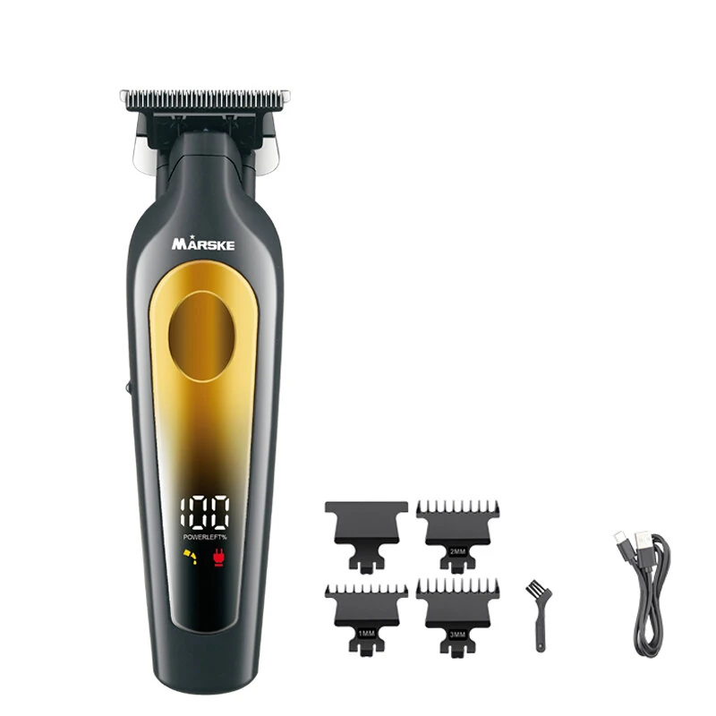 MARSKE Electric Hair Clipper USB Rechargeable Professional Hair Clipper Perfect Trim Men's Hair Style Suitable For Home And Salon Use (image for) MARSKE Electric Hair Clipper USB Rechargeable Professional Hair Clipper Perfect Trim Men's Hair Style Suitable For Home And Salon Use
